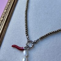 Chilli Necklace, handmade jewellery