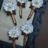 Dandelion Brooch, handmade jewellery