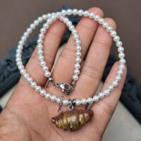 Mini Croissant Necklace, handmade jewellery